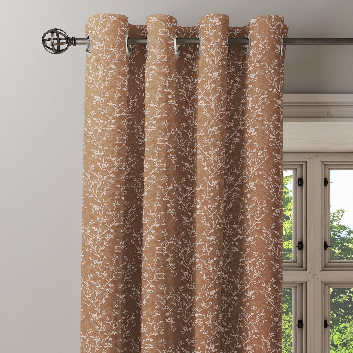 Curtain Street - Radiance Tree Bush Curtain (00102-004) Beige