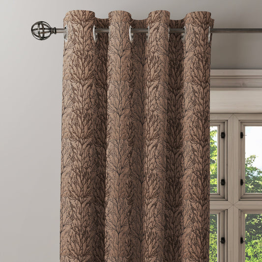 Curtain Street - Solaris Tree Bush Curtain (00113-V2-014) Brown
