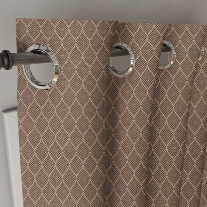 Curtain Street - Twinkle Geometric Curtain (4503) Brown