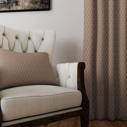 Curtain Street - Twinkle Geometric Curtain (4503) Brown