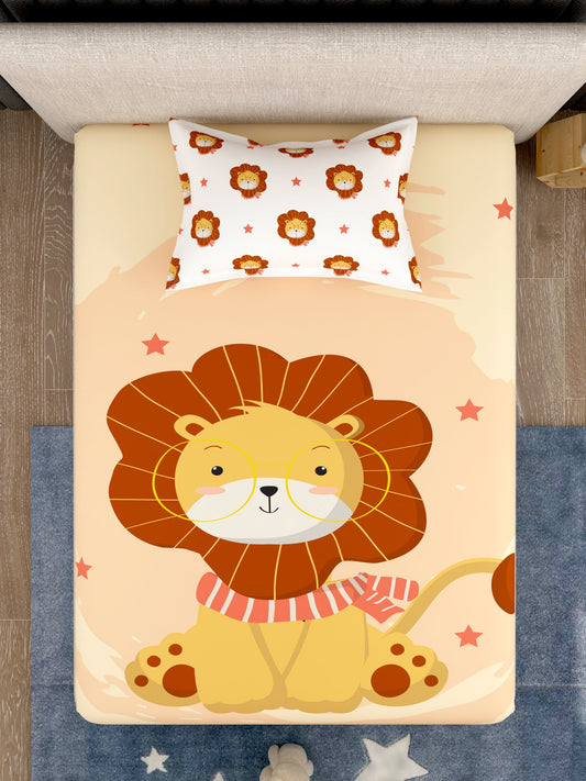Kids 100% Cotton Single Bedsheet Set