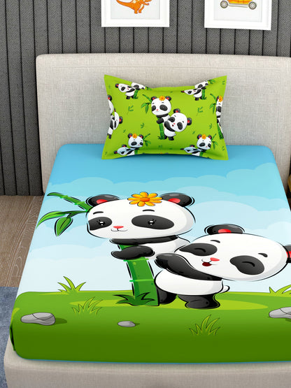 Kids 100% Cotton Single Bedsheet Set
