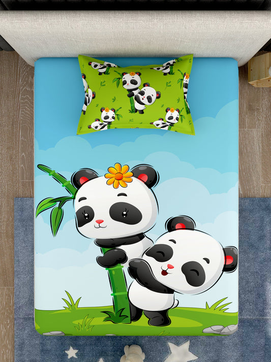 Kids 100% Cotton Single Bedsheet Set