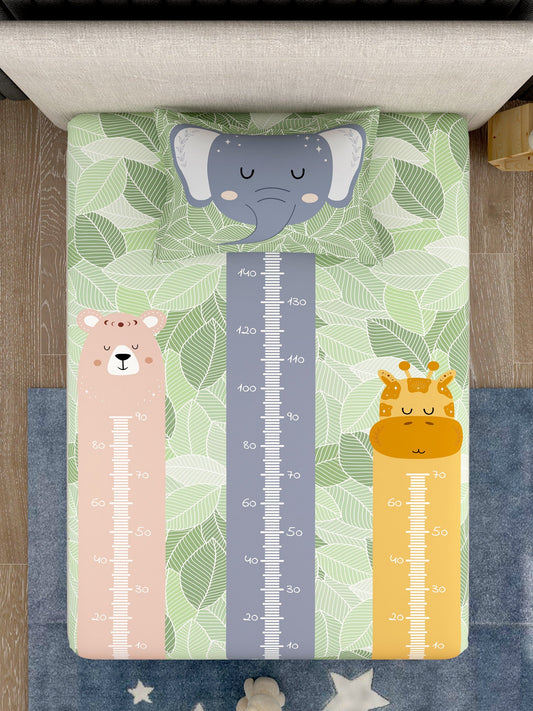 Kids 100% Cotton Single Bedsheet Set