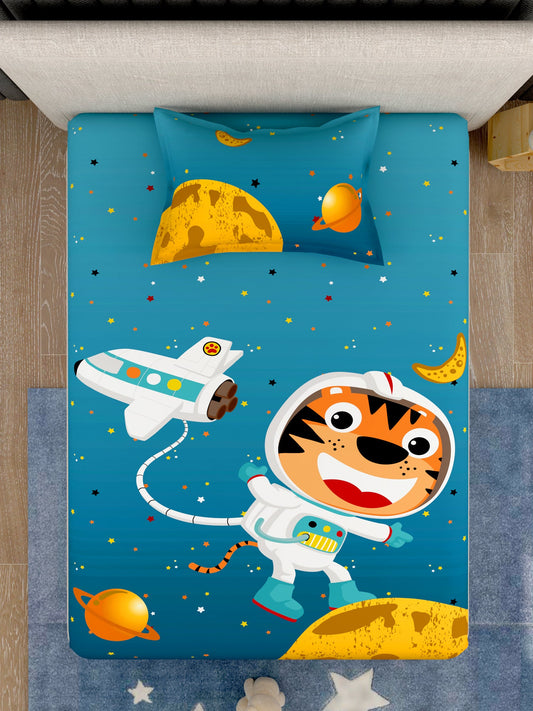 Kids 100% Cotton Single Bedsheet Set