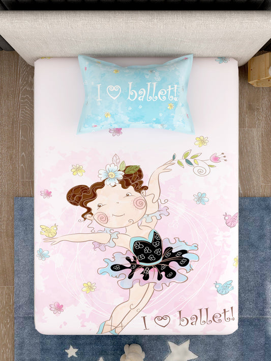 Kids 100% Cotton Single Bedsheet Set