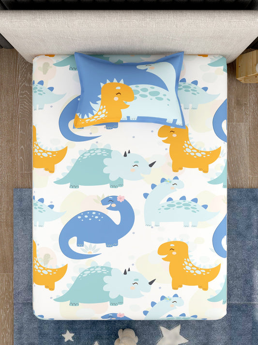 Kids 100% Cotton Single Bedsheet Set