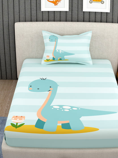 Kids 100% Cotton Single Bedsheet Set