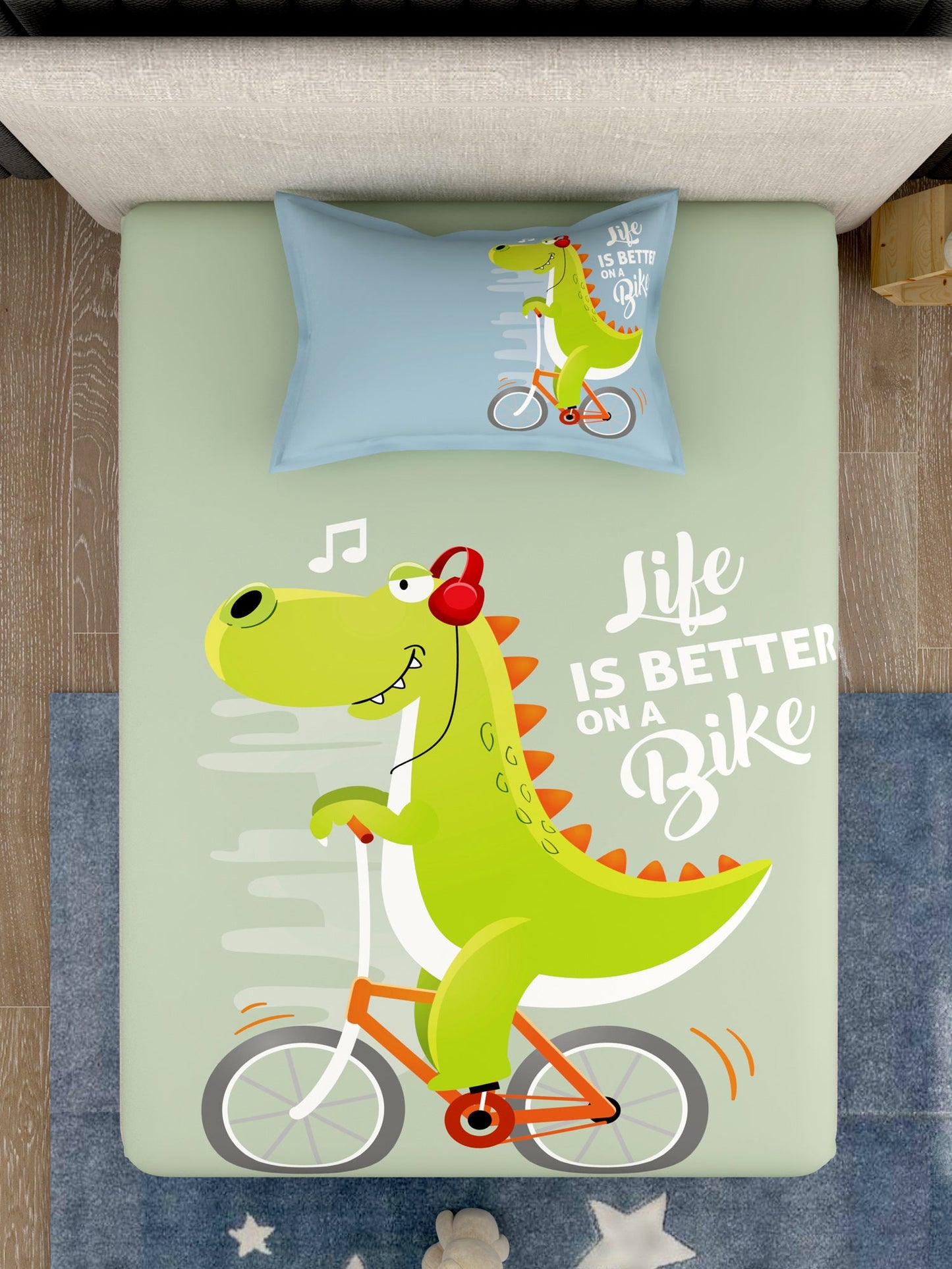 Kids 100% Cotton Single Bedsheet Set
