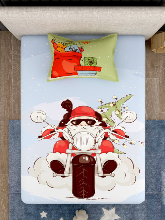 Kids 100% Cotton Single Bedsheet Set