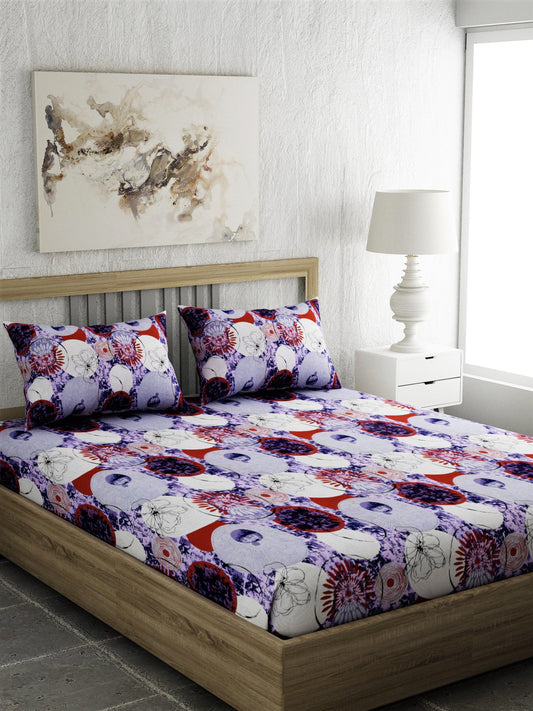 Abstract Print 100% Cotton Bedsheet