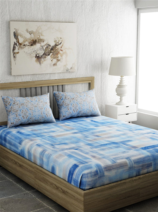 Abstract Print 100% Cotton Bedsheet