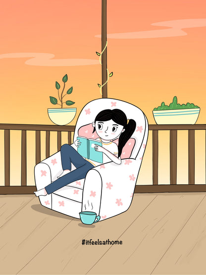 IFAH Doodle 100% Cotton Single Bedsheet Set