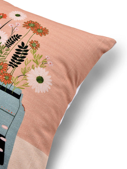 Type Writer Print Set of 2 Cushion Cover