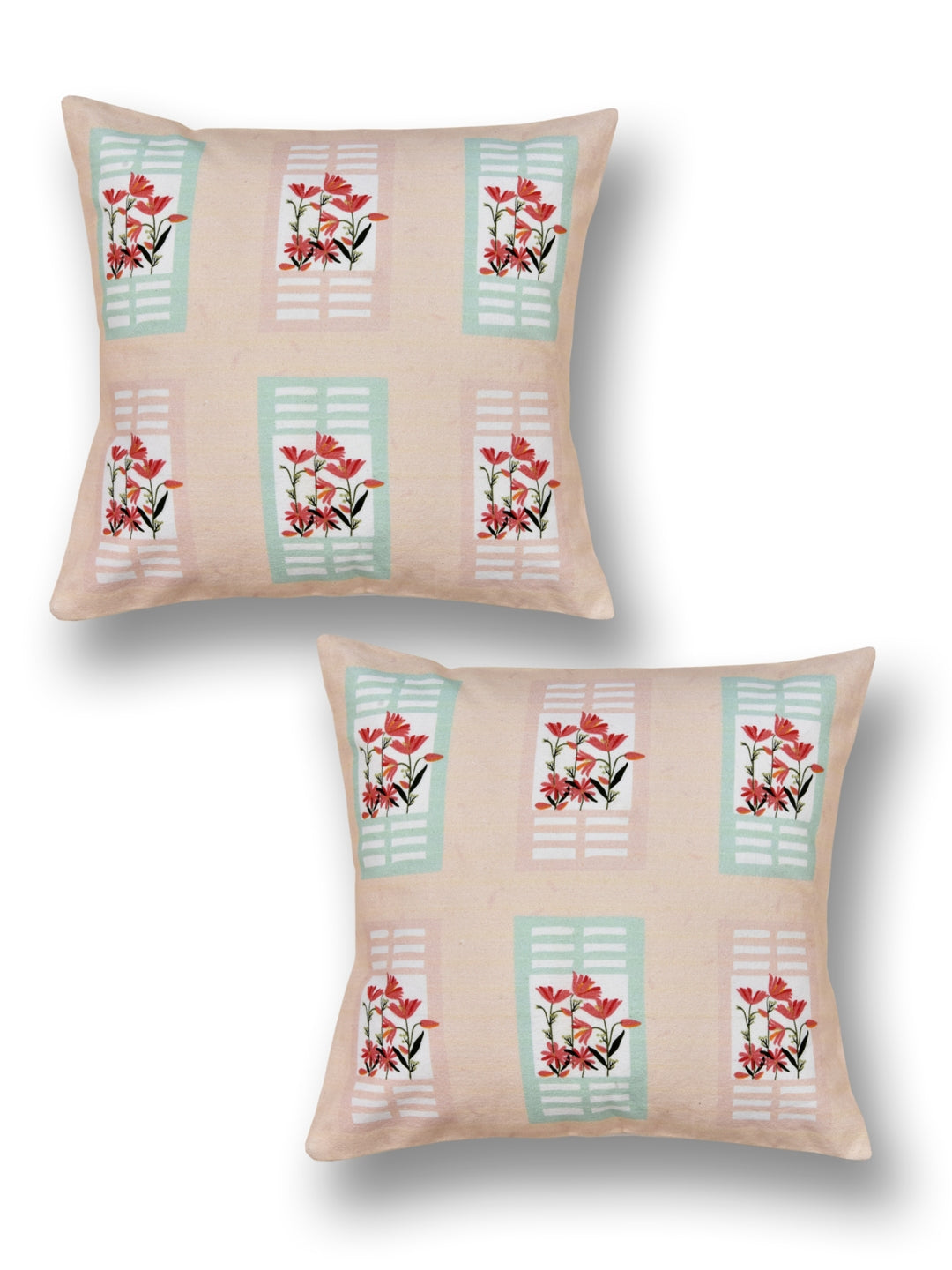 Window Print Set of 2 Cushion Cover