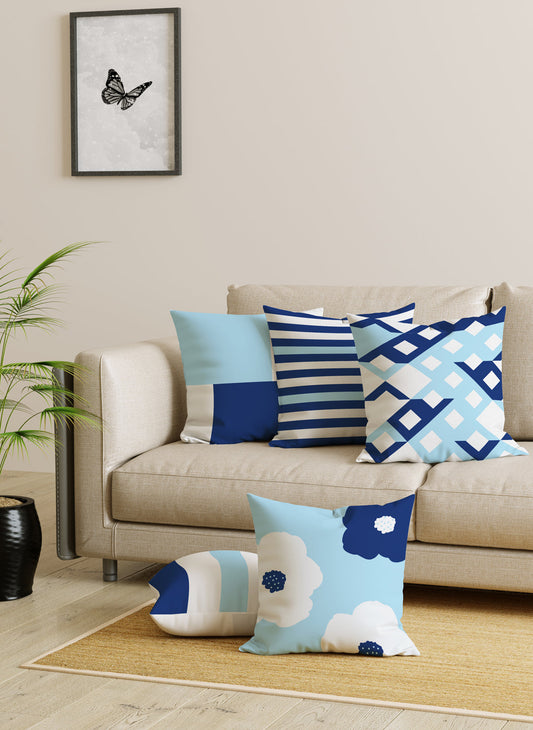 Digital Print Set of 5 Cushion Cover
