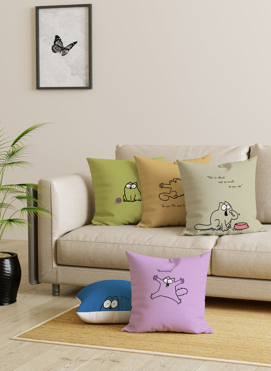 Digital Print Set of 5 Cushion Cover