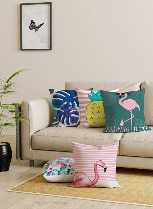 Digital Print Set of 5 Cushion Cover