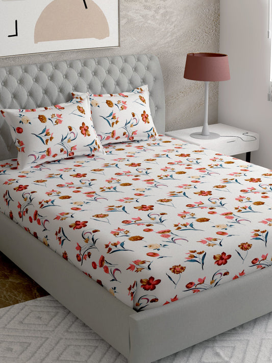 Lily - Super King Bedsheet with 2 Pillow Covers