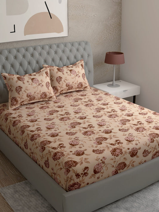 Floral Print 100% Cotton Bedsheet Set