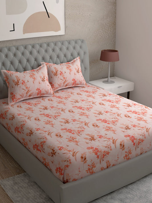 Floral Print 100% Cotton Bedsheet Set