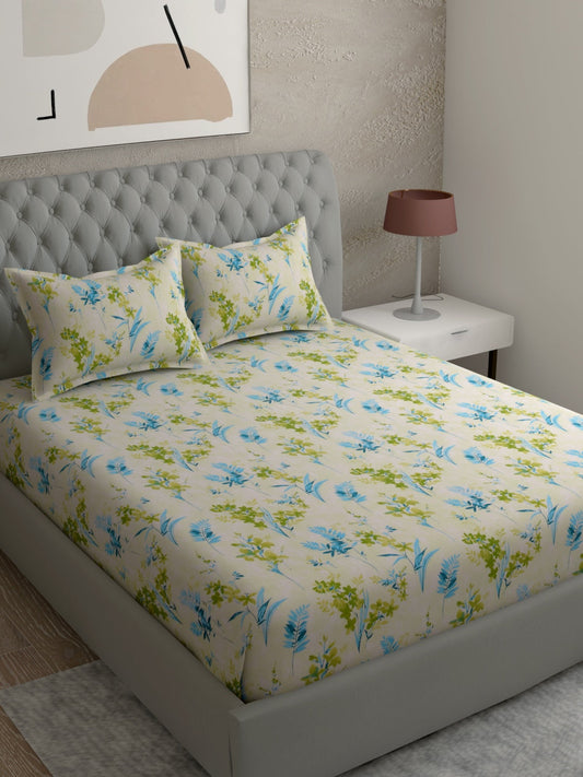 Floral Print 100% Cotton Bedsheet Set