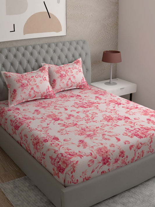 Floral Print 100% Cotton Bedsheet Set