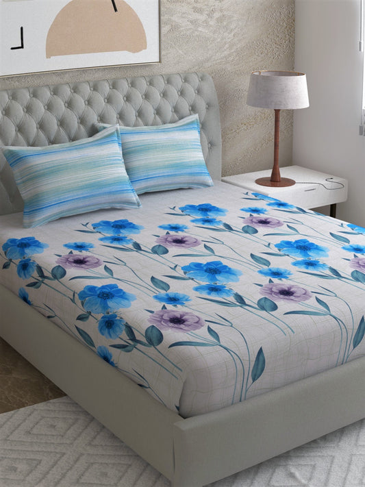 Cotton Satin Super King Bedsheet Combo Set
