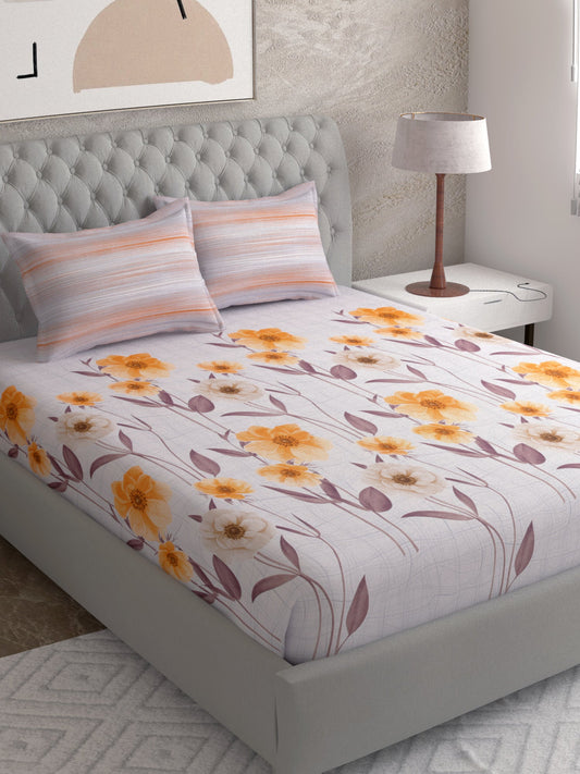 Cotton Satin Super King Bedsheet Combo Set