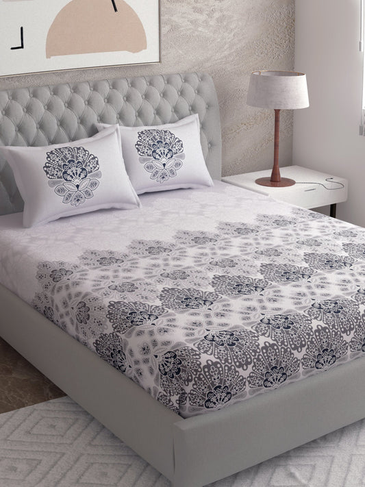 Cotton Satin Super King Bedsheet Combo Set