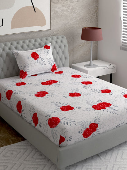 Abstract Print 100%Cotton Single Bedsheet Set