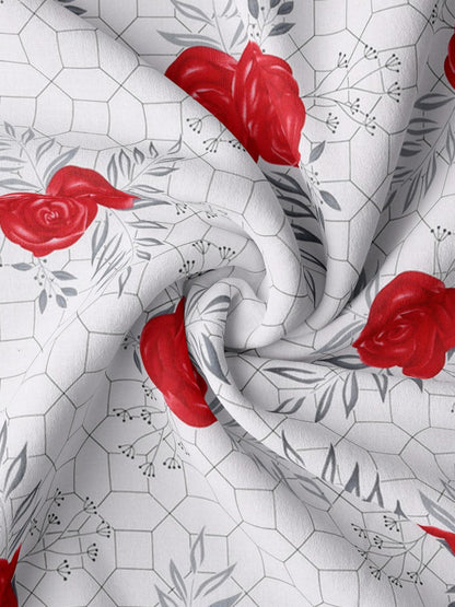 Abstract Print 100%Cotton Single Bedsheet Set