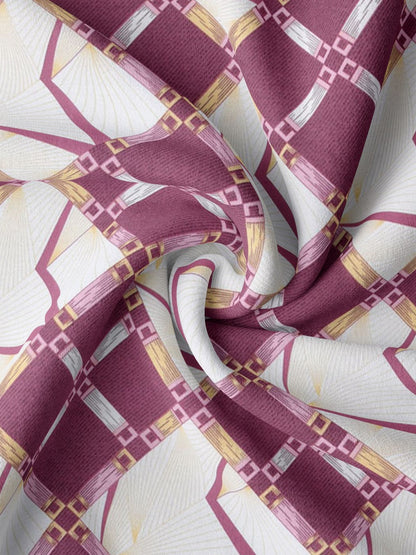 Geometric Print 100%Cotton Single Bedsheet Set