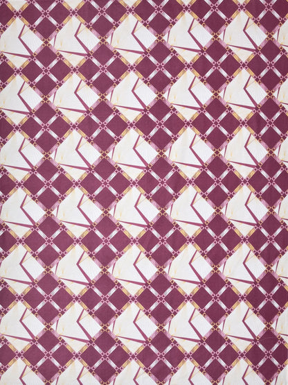 Geometric Print 100%Cotton Single Bedsheet Set