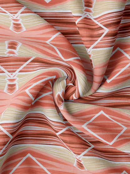 Geometric Print 100%Cotton Single Bedsheet Set