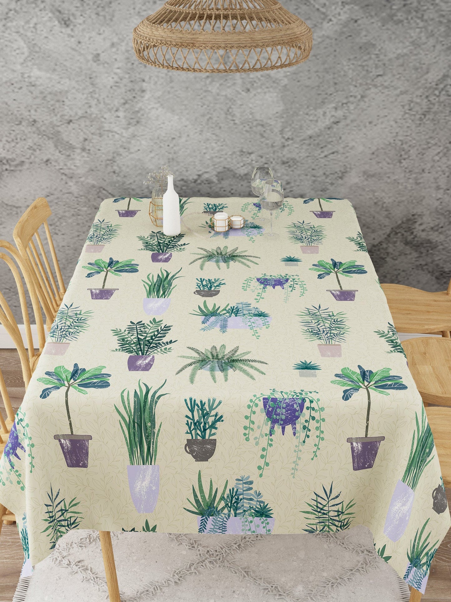 Botanical Garden Digital Printed Table Cover