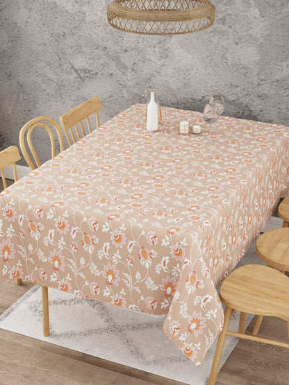 Ornamental Print Orange Table Cover
