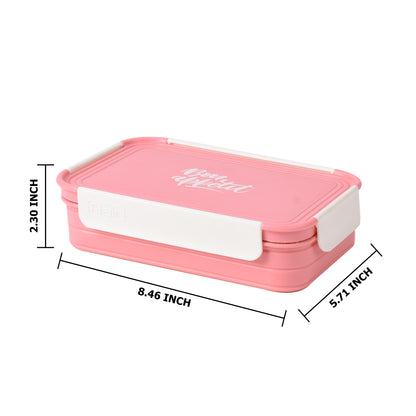 Flair - Trendy Large Stainless Steel Lunch Box 1Pcs (900ML) Pink - Ghar Sajawat
