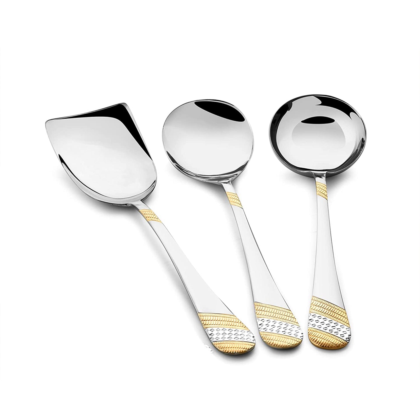 Fns - Imperio Serving Spoon Set Of 6Pcs Gold - Ghar Sajawat