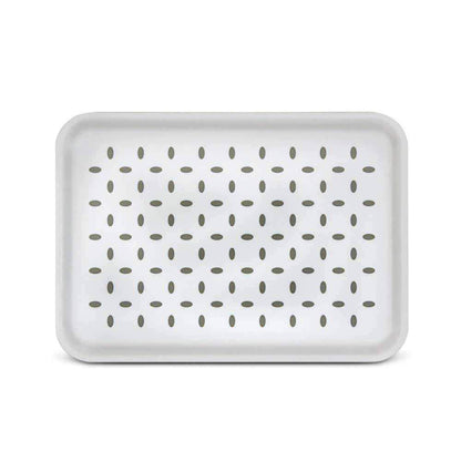 Freelance - Anti Slip Polypropylene Polka Dots Serving Tray 34*24 Cm White - Ghar Sajawat