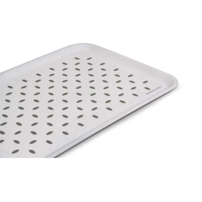 Freelance - Anti Slip Polypropylene Polka Dots Serving Tray 34*24 Cm White - Ghar Sajawat