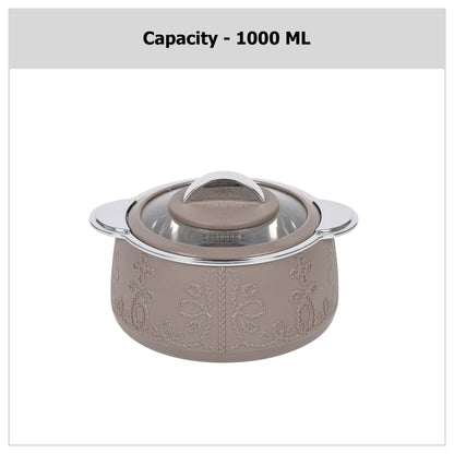 Jaypee Plus - Fabrene Stainless Steel Casserole 1Pcs (1000ML) Beidge - Ghar Sajawat