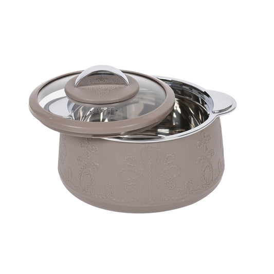 Jaypee Plus - Fabrene Stainless Steel Casserole 1Pcs (2000ML) Beidge - Ghar Sajawat