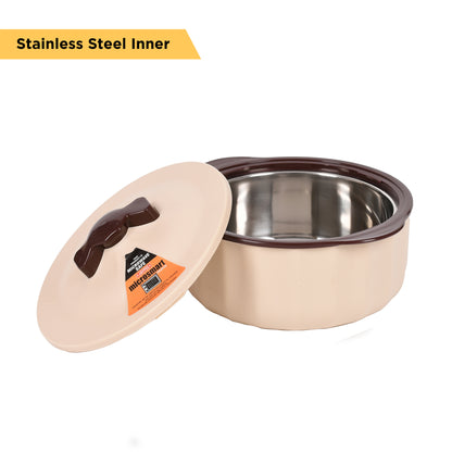 Jaypee Plus - Micro Smart Microwave Safe Casserole Set Of 3Pcs (1000ML+1500ML+2000ML) Ivory - Ghar Sajawat