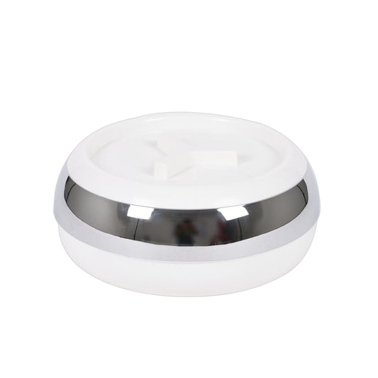 Jaypee Plus - Palazio Ultra Stainless Steel Casserole 1Pcs (1200ML) White - Ghar Sajawat