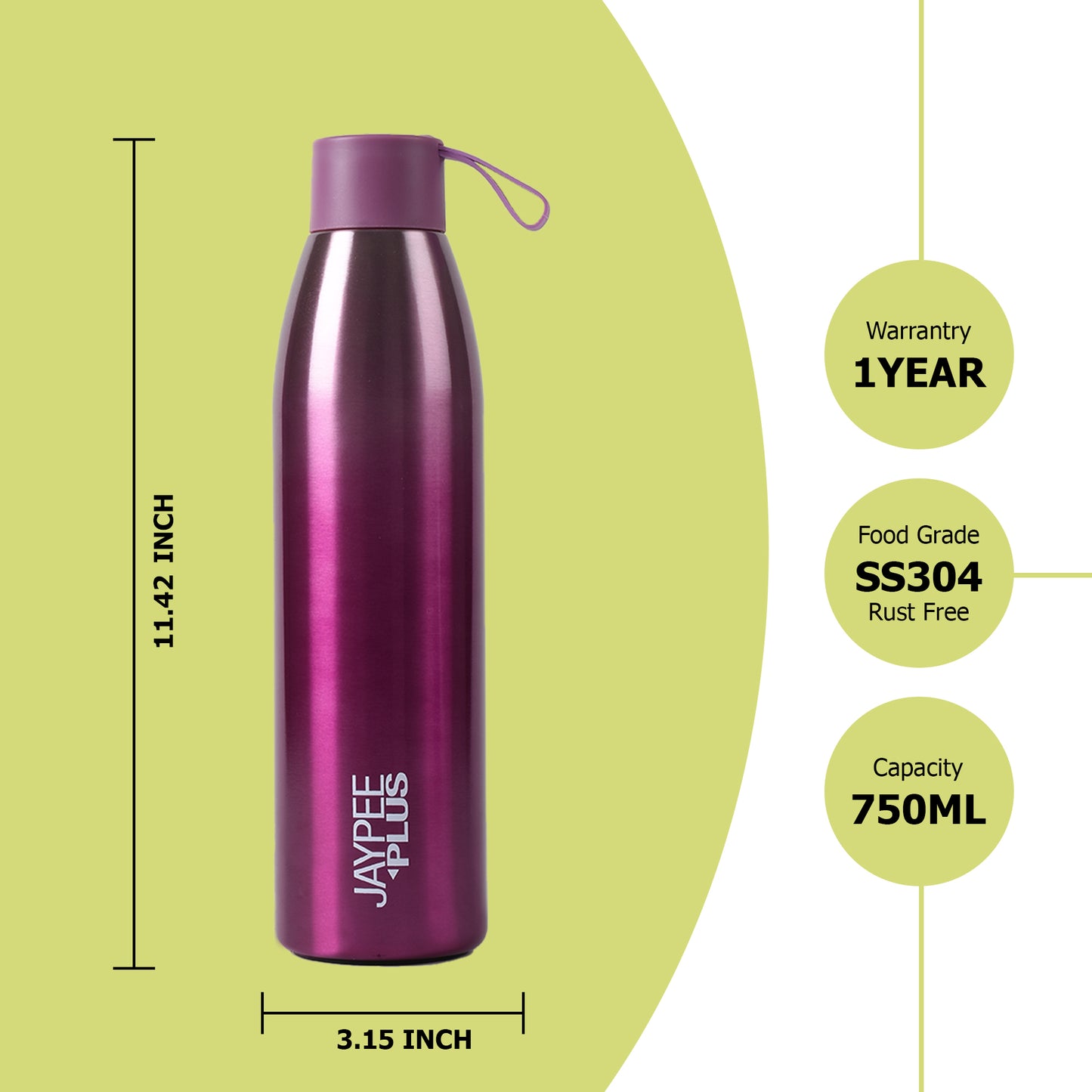 Jaypee Plus - Victor Thermosteel Bottle 750ML Pink - Ghar Sajawat