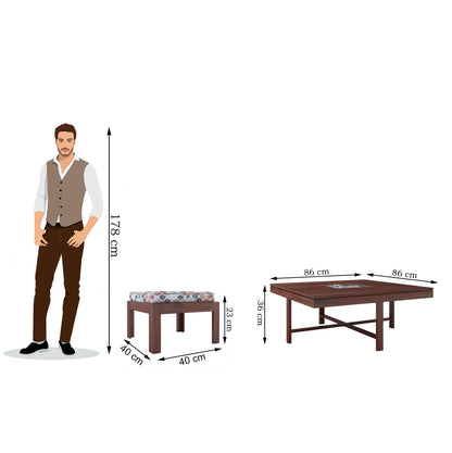 Max Floral Coffee Table - Ghar Sajawat