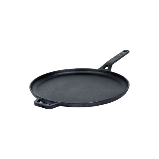 Meyer - PreSeasoned Flat Dosa Tawa Cast Iron TOXIN-Free 28 Cm Black - Ghar Sajawat