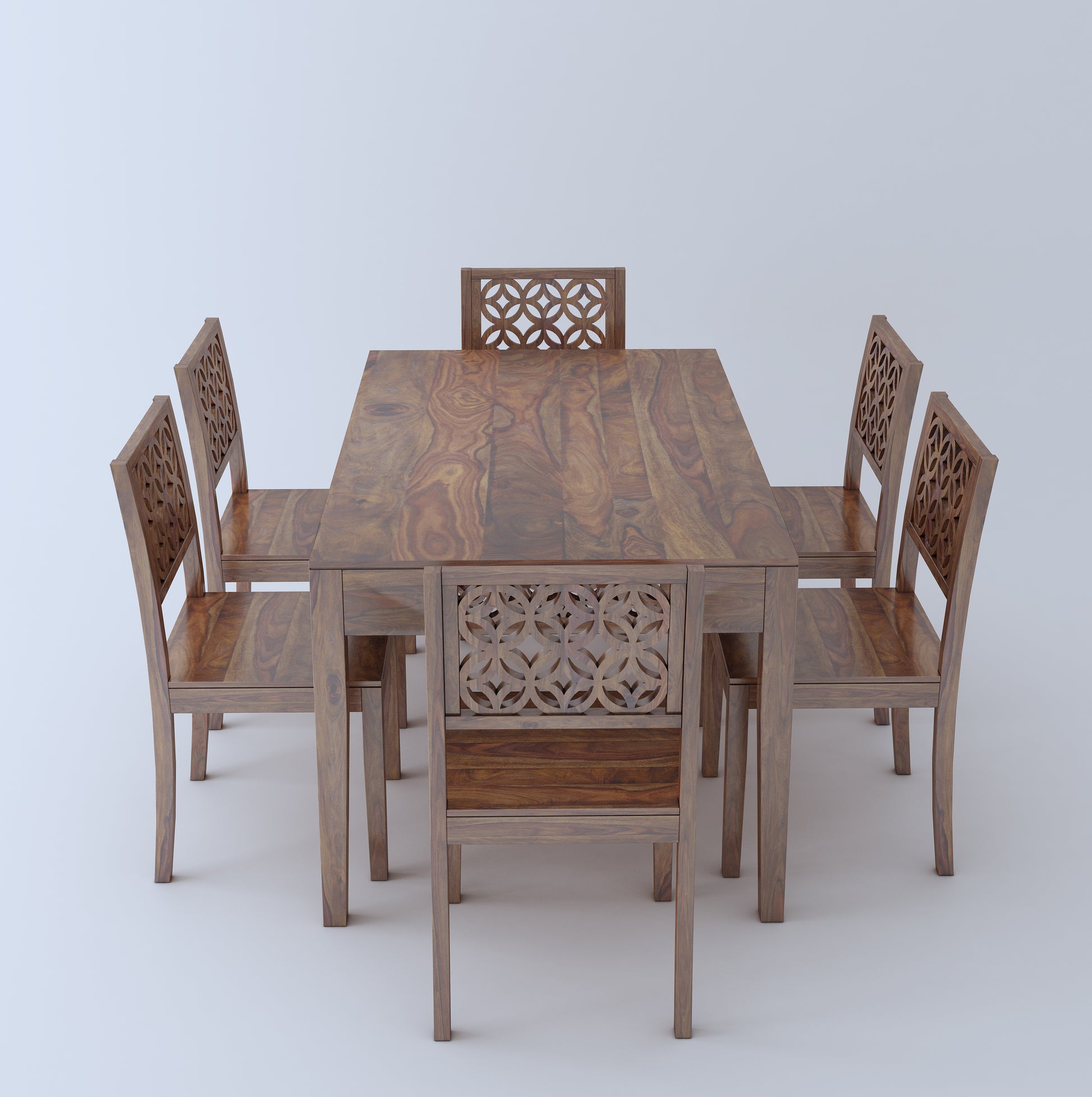 Roger Jaali 6 Seater Dining Set - Ghar Sajawat