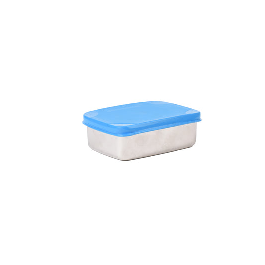 Signoraware - Compact Big Stainless Steel Lunch Box 1Pcs (1Pc-850ML+1Pc-150ML) Blue - Ghar Sajawat